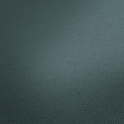 Mustertapete Leinen Petrolblau Tief - 10,05 m x 0,53 m