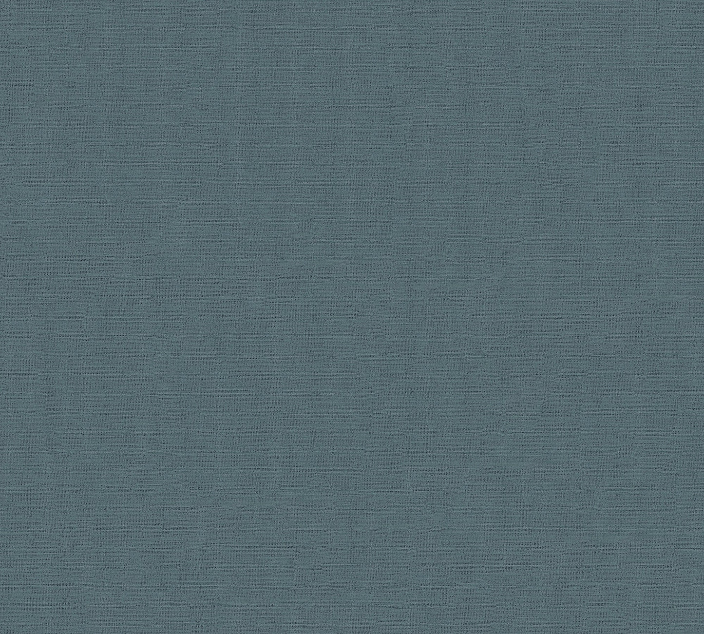 Mustertapete Leinen Petrolblau Tief - 10,05 m x 0,53 m