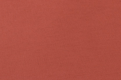 Mustertapete Leinen Korallenrot Klassisch - 10,05 m x 0,53 m