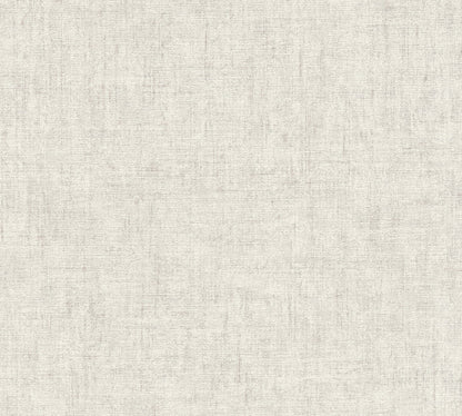 Mustertapete Vintage-Gewebe Lichtgrau - 10,05 m x 0,53 m