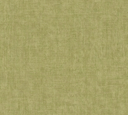 Mustertapete Vintage-Gewebe Olivgrün - 10,05 m x 0,53 m