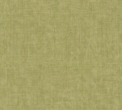 Mustertapete Vintage-Gewebe Olivgrün - 10,05 m x 0,53 m