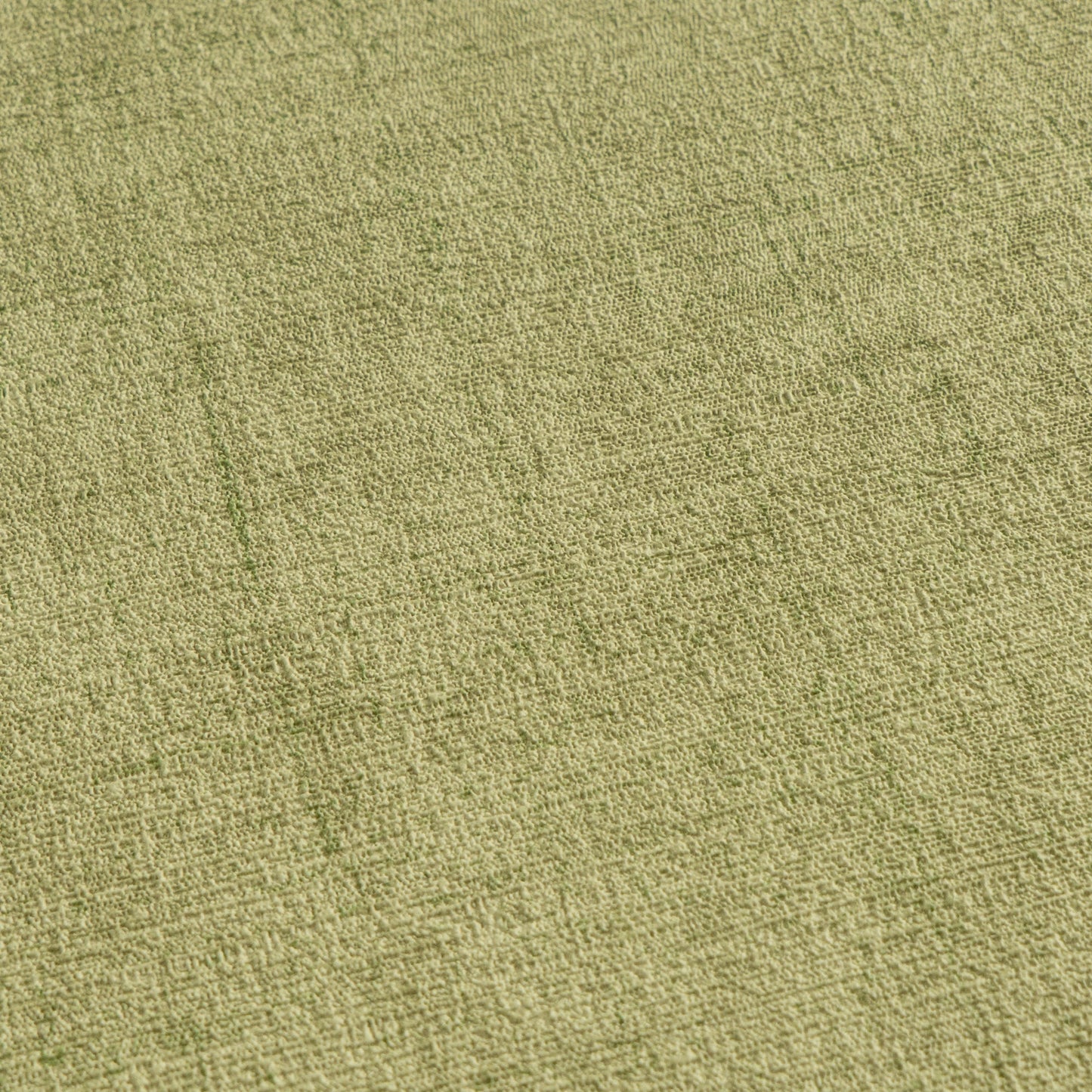 Mustertapete Vintage-Gewebe Olivgrün - 10,05 m x 0,53 m