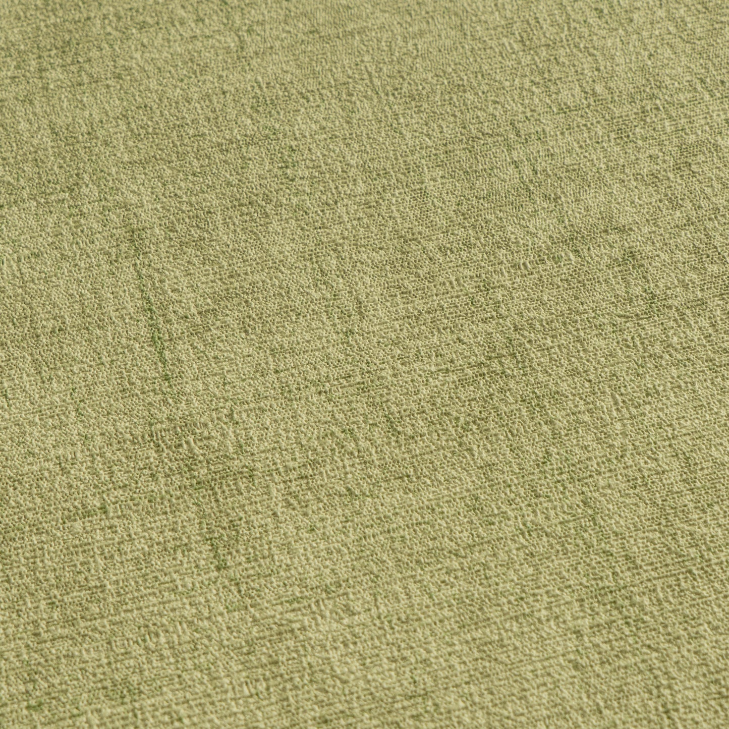 Mustertapete Vintage-Gewebe Olivgrün - 10,05 m x 0,53 m