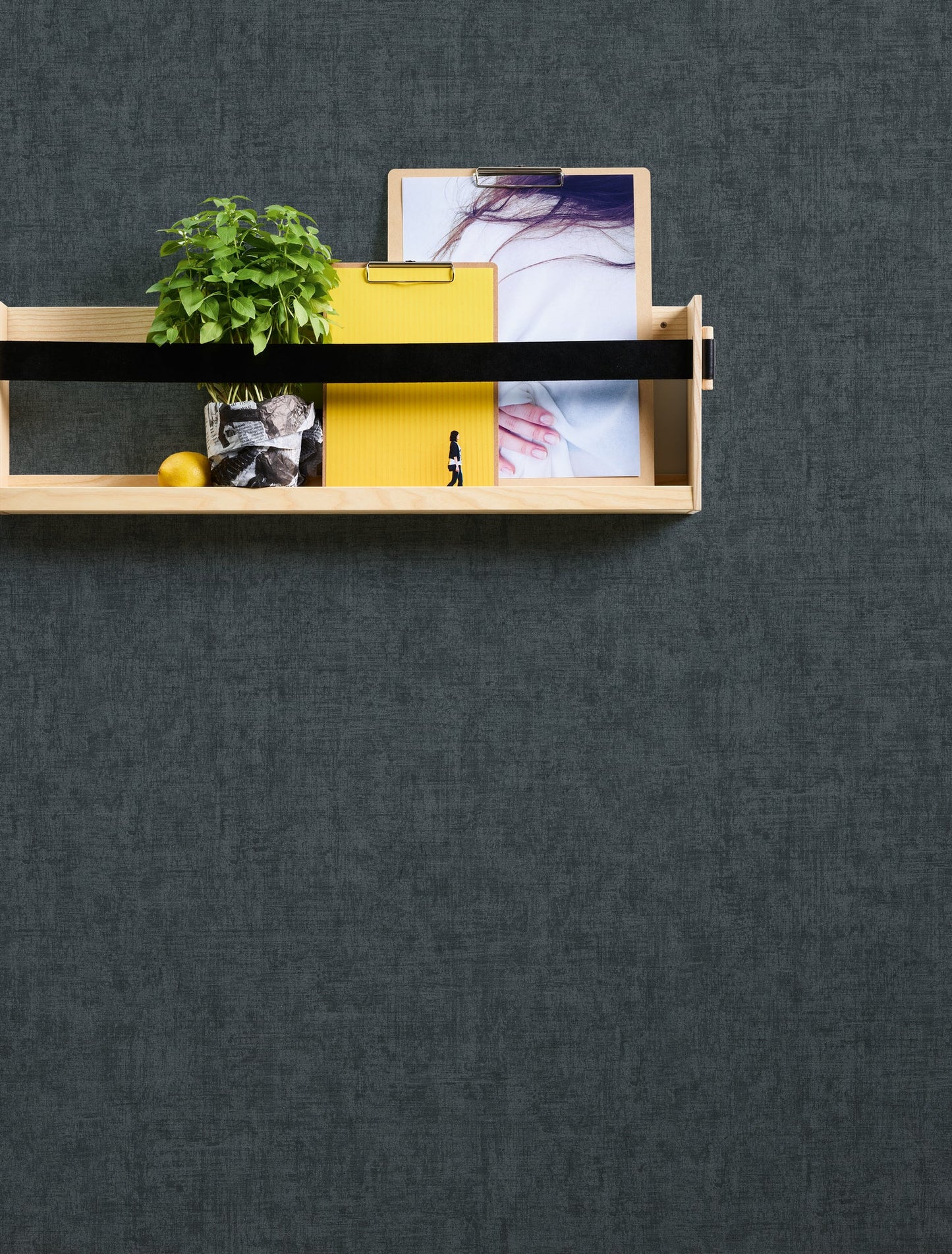 Greenery Vinyl-Vliestapete Grau 10,05 m x 0,53 m