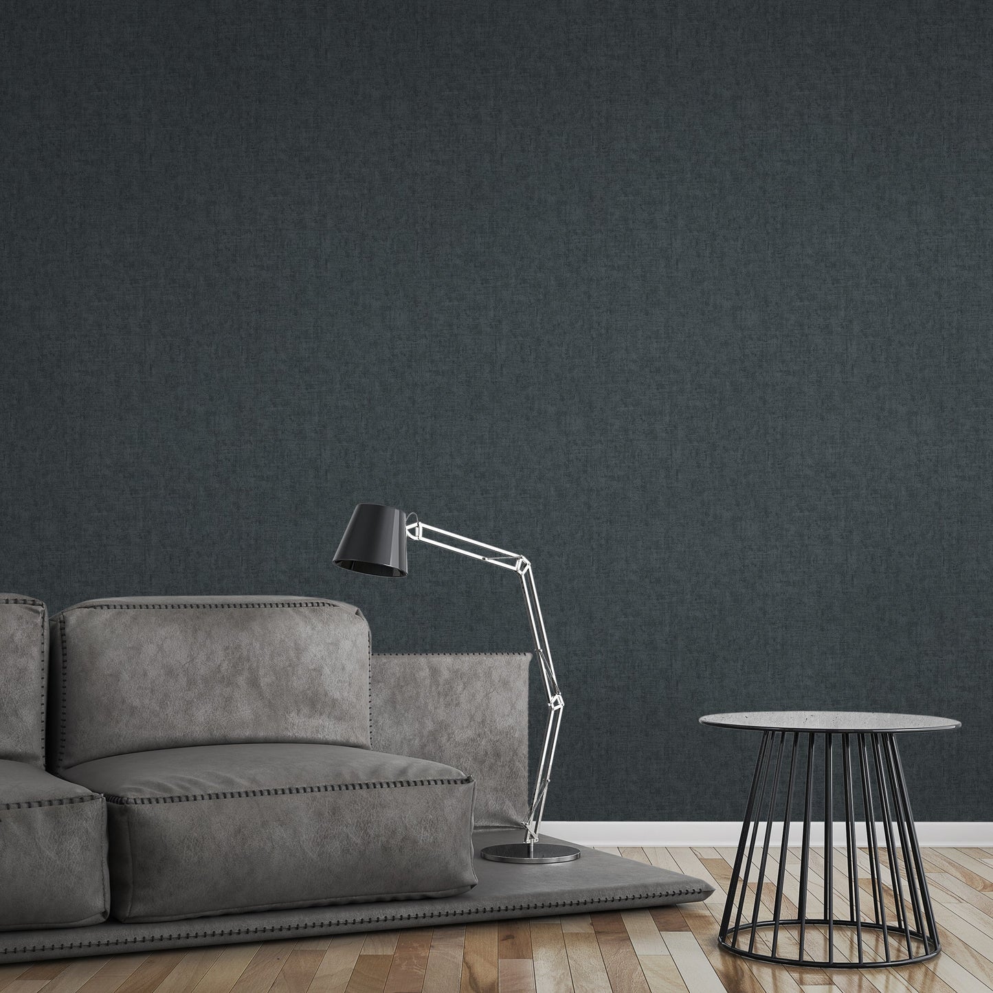 Greenery Vinyl-Vliestapete Grau 10,05 m x 0,53 m