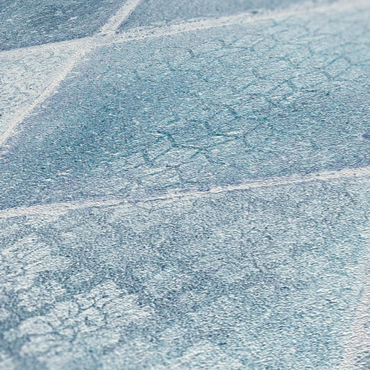 Ella Vinyl-Vliestapete Blau Grau Creme 10,05 m x 0,53 m