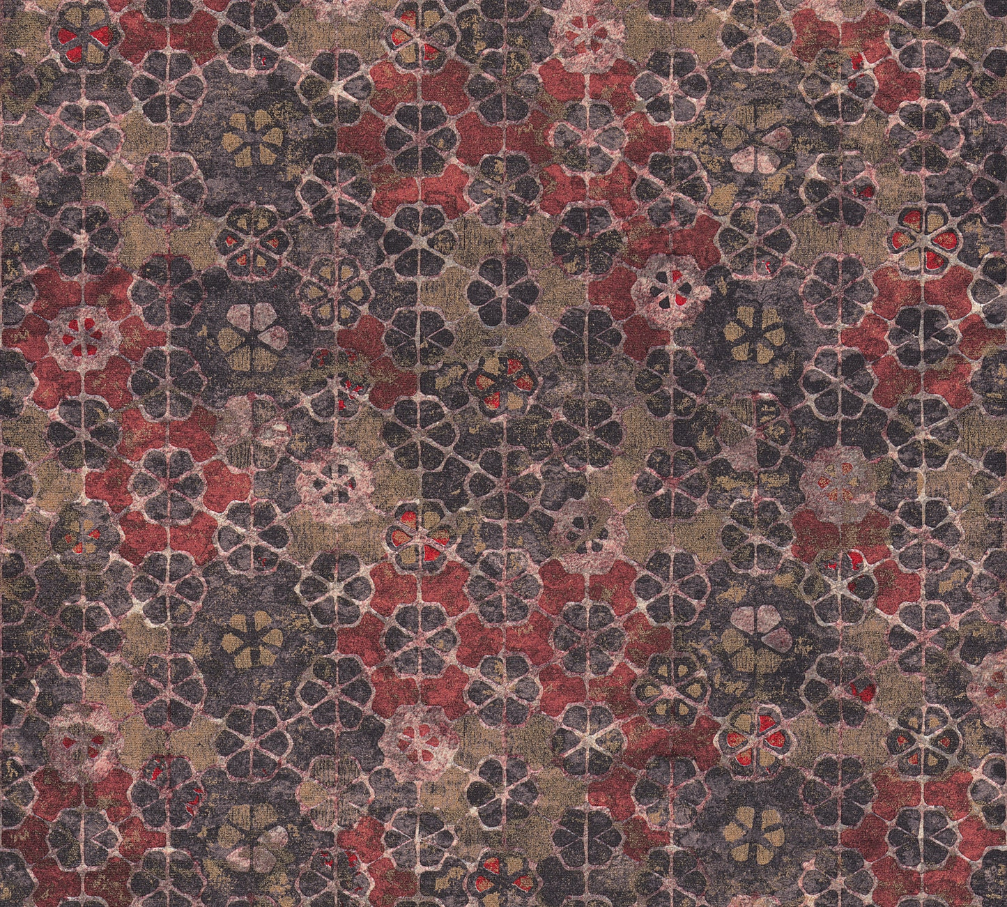 Livingwalls New Walls Finca Home Vinyl-Vliestapete Rot Braun 10,05 m x 0,53 m