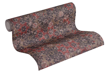 Livingwalls New Walls Finca Home Vinyl-Vliestapete Rot Braun 10,05 m x 0,53 m