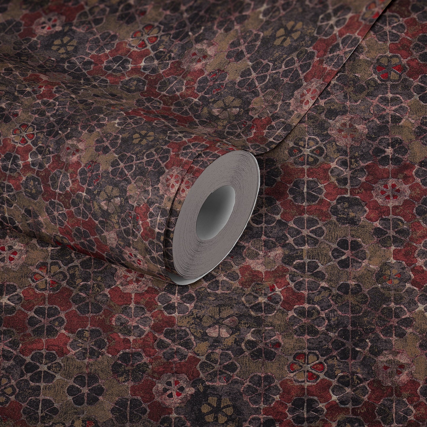 Livingwalls New Walls Finca Home Vinyl-Vliestapete Rot Braun 10,05 m x 0,53 m