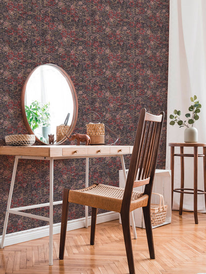 Livingwalls New Walls Finca Home Vinyl-Vliestapete Rot Braun 10,05 m x 0,53 m