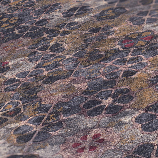 Livingwalls New Walls Finca Home Vinyl-Vliestapete Lila Braun 10,05 m x 0,53 m