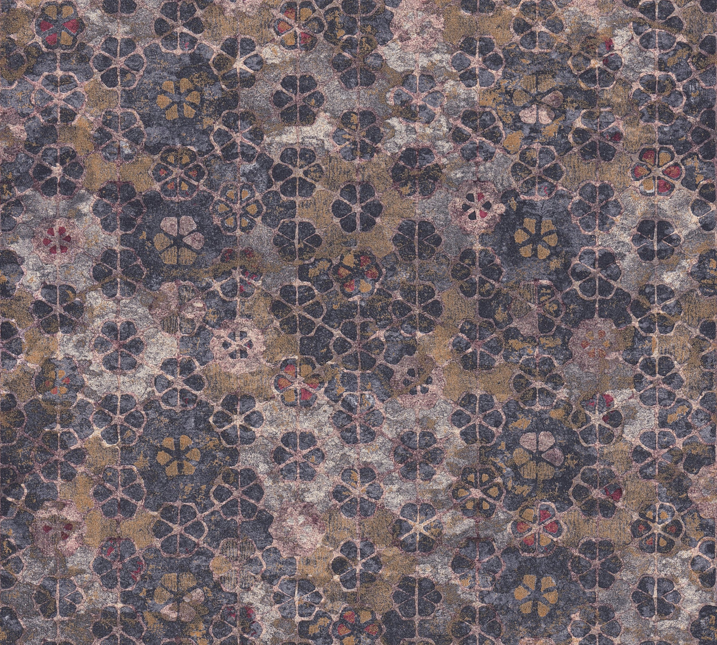 Livingwalls New Walls Finca Home Vinyl-Vliestapete Lila Braun 10,05 m x 0,53 m