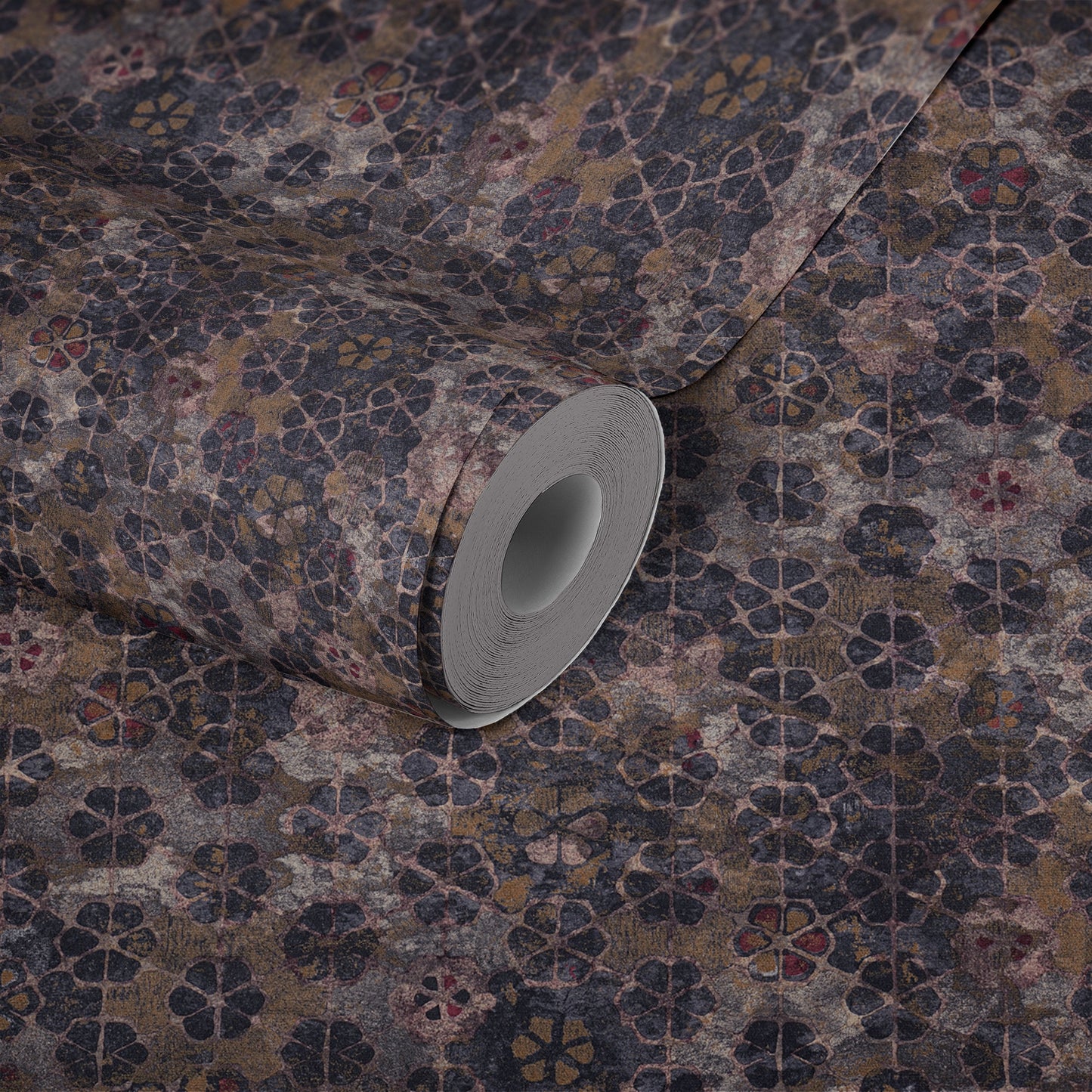 Livingwalls New Walls Finca Home Vinyl-Vliestapete Lila Braun 10,05 m x 0,53 m