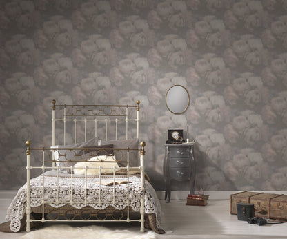 Livingwalls New Walls Romantic Dream Vinyl-Vliestapete Grau Rosa Weiß 10,05 m x 0,53 m