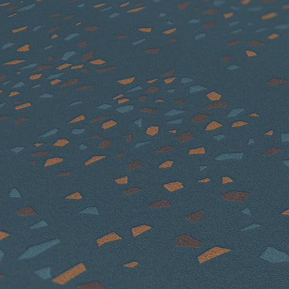 Livingwalls New Walls 50's Glam Vinyl-Vliestapete Blau Grün Braun 10,05 m x 0,53 m