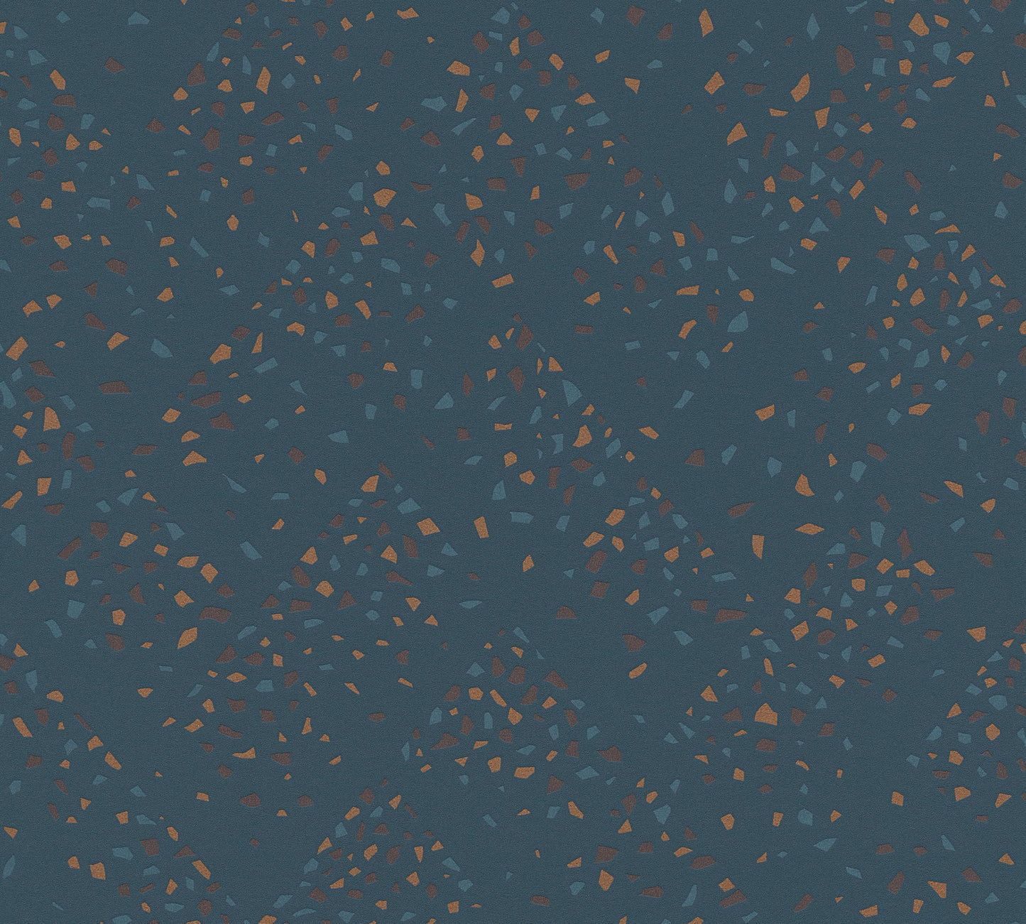Livingwalls New Walls 50's Glam Vinyl-Vliestapete Blau Grün Braun 10,05 m x 0,53 m