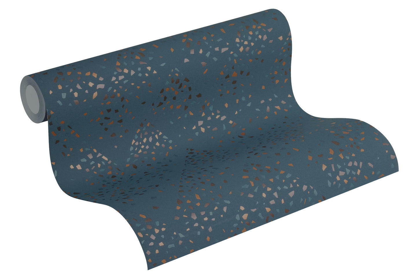 Livingwalls New Walls 50's Glam Vinyl-Vliestapete Blau Grün Braun 10,05 m x 0,53 m