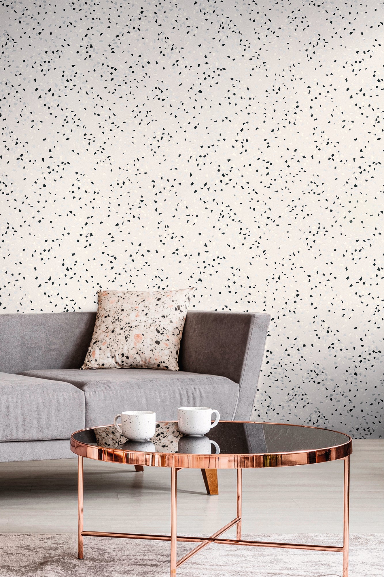 Livingwalls New Walls 50's Glam Vinyl-Vliestapete Weiß Schwarz Silber 10,05 m x 0,53 m