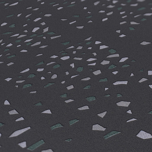 Livingwalls New Walls 50's Glam Vinyl-Vliestapete Schwarz Gold Grau 10,05 m x 0,53 m