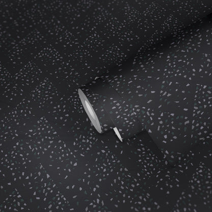 Livingwalls New Walls 50's Glam Vinyl-Vliestapete Schwarz Gold Grau 10,05 m x 0,53 m