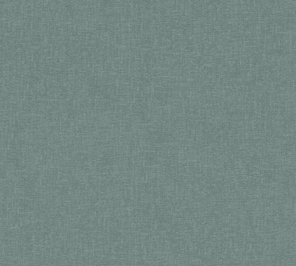 Mustertapete Leinenoptik Schieferblau - 10,05 m x 0,53 m