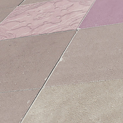 Livingwalls New Walls Finca Home Vinyl-Vliestapete Grau Lila Beige 10,05 m x 0,53 m