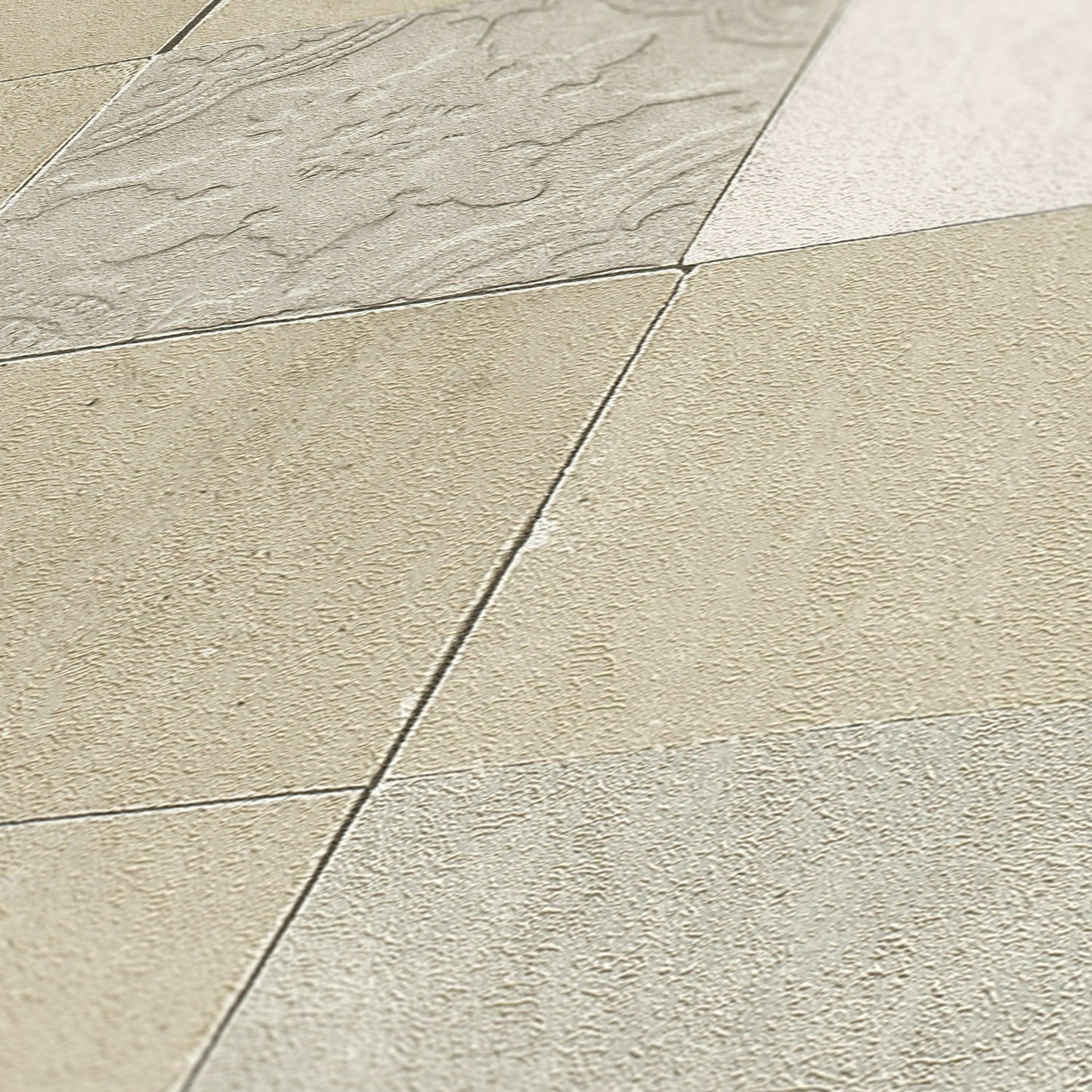 Livingwalls New Walls Finca Home Vinyl-Vliestapete Creme Grau 10,05 m x 0,53 m