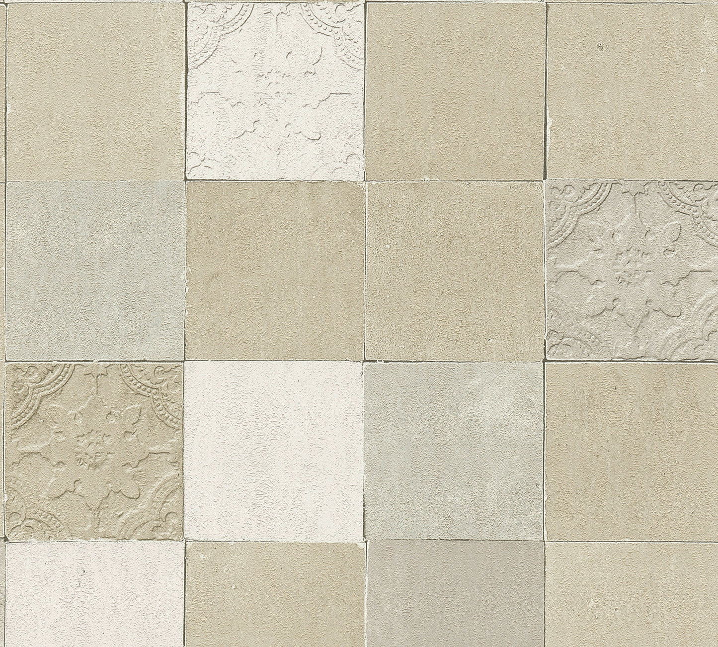 Livingwalls New Walls Finca Home Vinyl-Vliestapete Creme Grau 10,05 m x 0,53 m