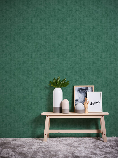 Ella Vinyl-Vliestapete Grün 10,05 m x 0,53 m