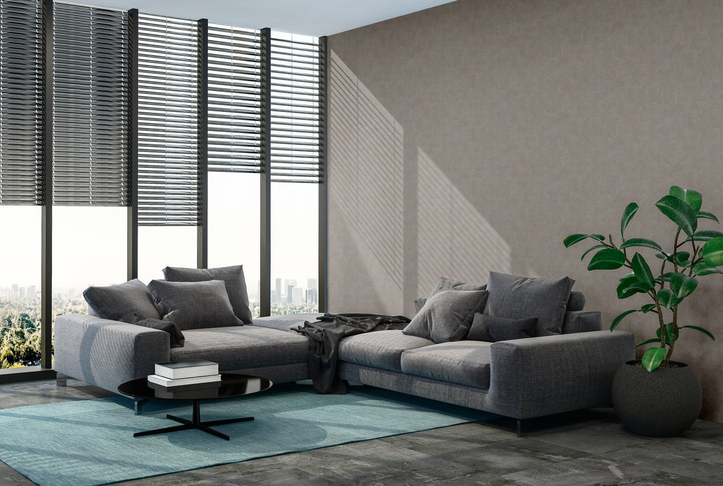 Elements Schaum-Vliestapete Braun 10,05 m x 0,53 m