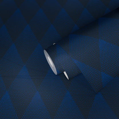 Livingwalls New Walls 50's Glam Vinyl-Vliestapete Blau Schwarz 10,05 m x 0,53 m