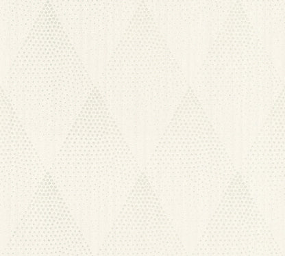 Livingwalls New Walls 50's Glam Vinyl-Vliestapete Weiß Silber Grau 10,05 m x 0,53 m