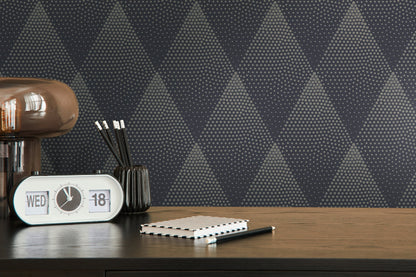 Livingwalls New Walls 50's Glam Vinyl-Vliestapete Schwarz Gold 10,05 m x 0,53 m