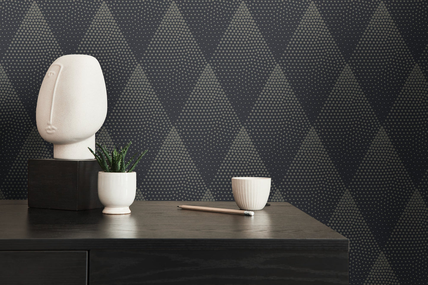 Livingwalls New Walls 50's Glam Vinyl-Vliestapete Schwarz Gold 10,05 m x 0,53 m