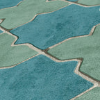 Livingwalls New Walls Finca Home Vinyl-Vliestapete Blau Grün Beige 10,05 m x 0,53 m