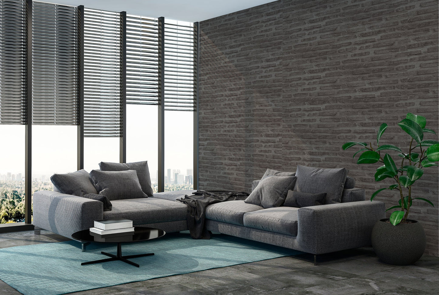 Elements Vinyl-Vliestapete Schwarz Grau 10,05 m x 0,53 m