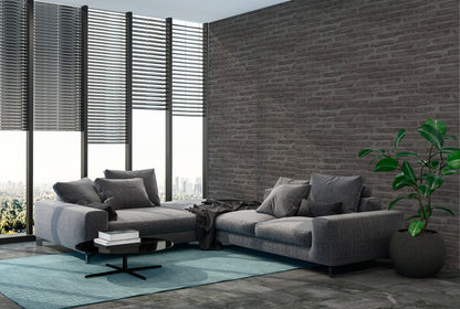 Elements Vinyl-Vliestapete Schwarz Grau 10,05 m x 0,53 m