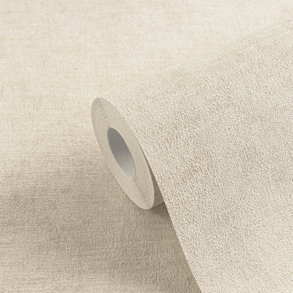 Mustertapete Vintage-Gewebe Greige - 10,05 m x 0,53 m