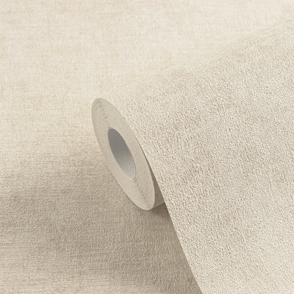 Mustertapete Vintage-Gewebe Greige - 10,05 m x 0,53 m