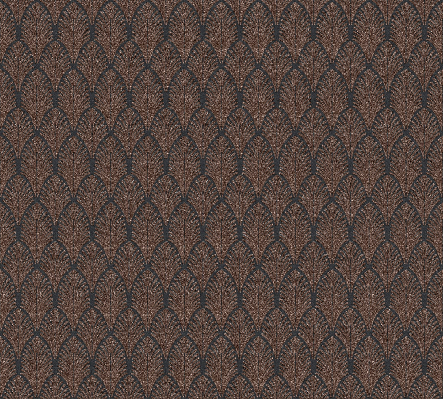 Pop Style Vliestapete Kupfer Schwarz 10,05 m x 0,53 m