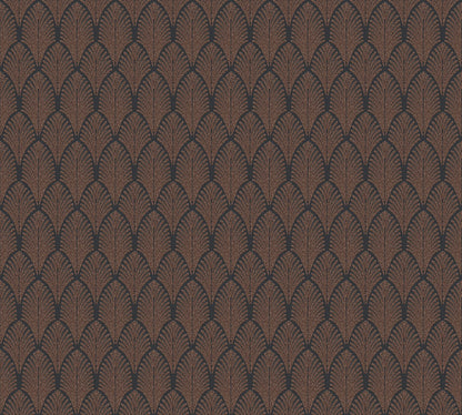 Pop Style Vliestapete Kupfer Schwarz 10,05 m x 0,53 m