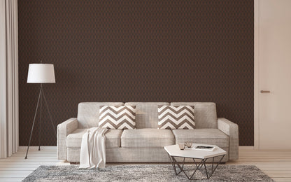 Pop Style Vliestapete Kupfer Schwarz 10,05 m x 0,53 m