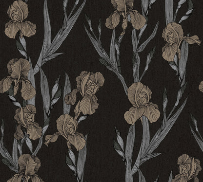 Livingwalls Daniel Hechter 6 Design Vliestapete Schwarz Grau Braun 10,05 m x 0,53 m
