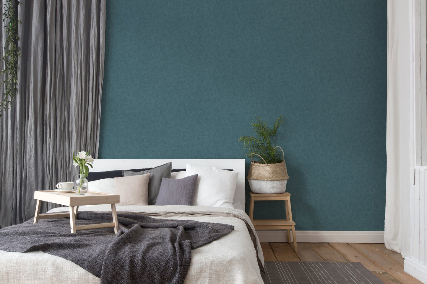 Geo Nordic Vinyl-Vliestapete Blau 10,05 m x 0,53 m