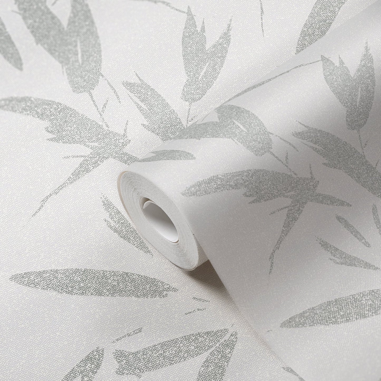 New Elegance Palmen Vliestapete Creme Grau 10,05 m x 0,53 m