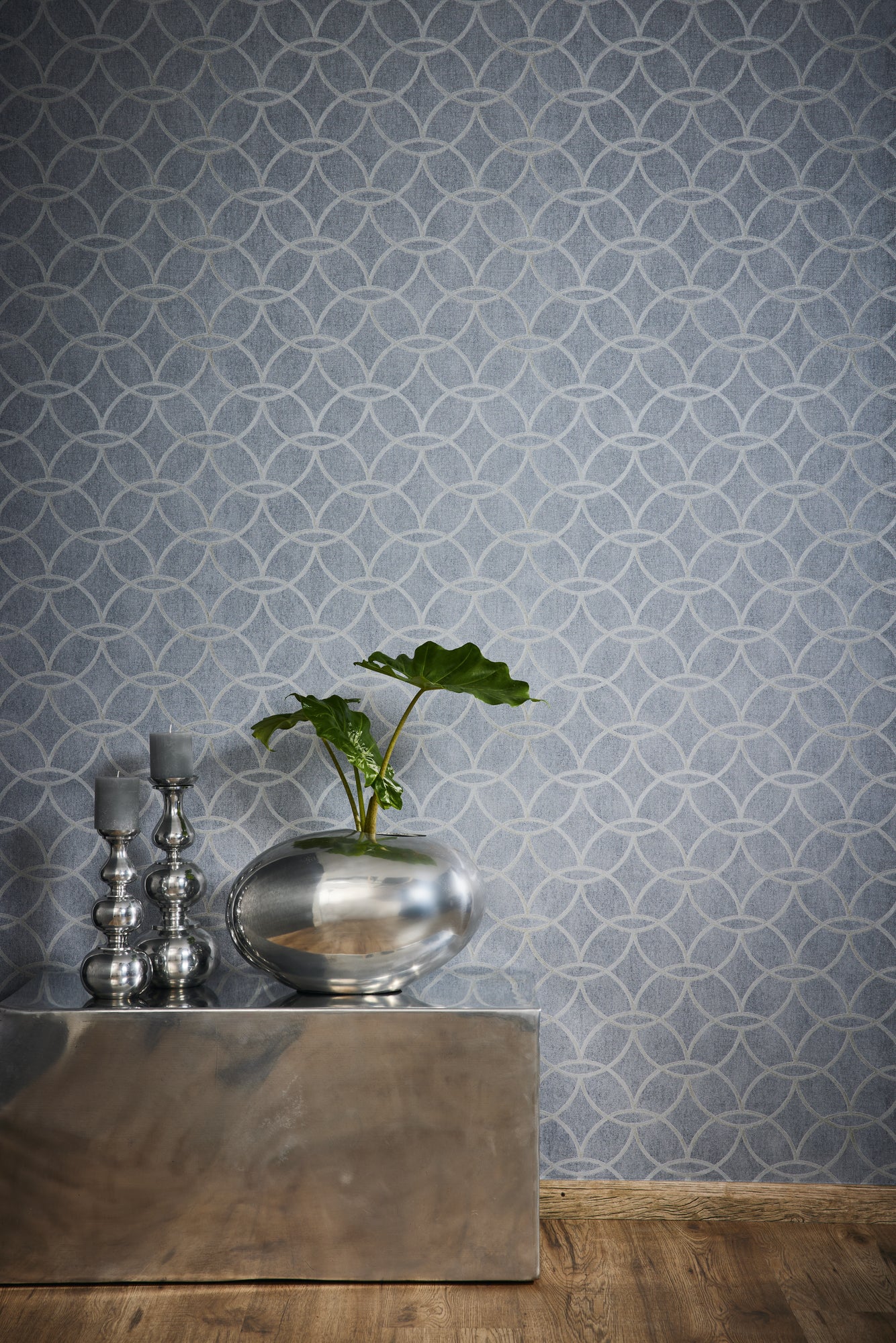 Architects Paper VILLA Geometrische Vliestapete Blau Grau 10,05 m x 0,53 m