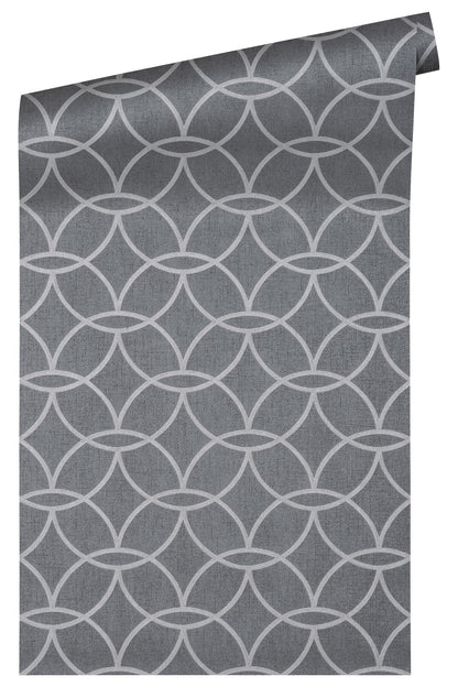 Architects Paper VILLA Geometrische Vliestapete Grau Silber 10,05 m x 0,53 m