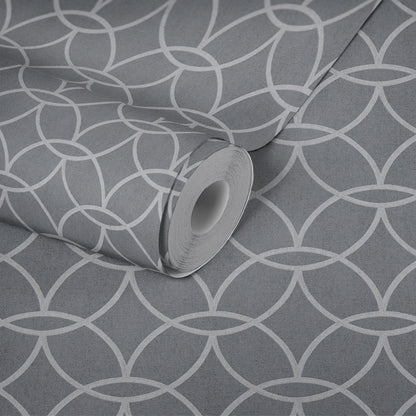 Architects Paper VILLA Geometrische Vliestapete Grau Silber 10,05 m x 0,53 m