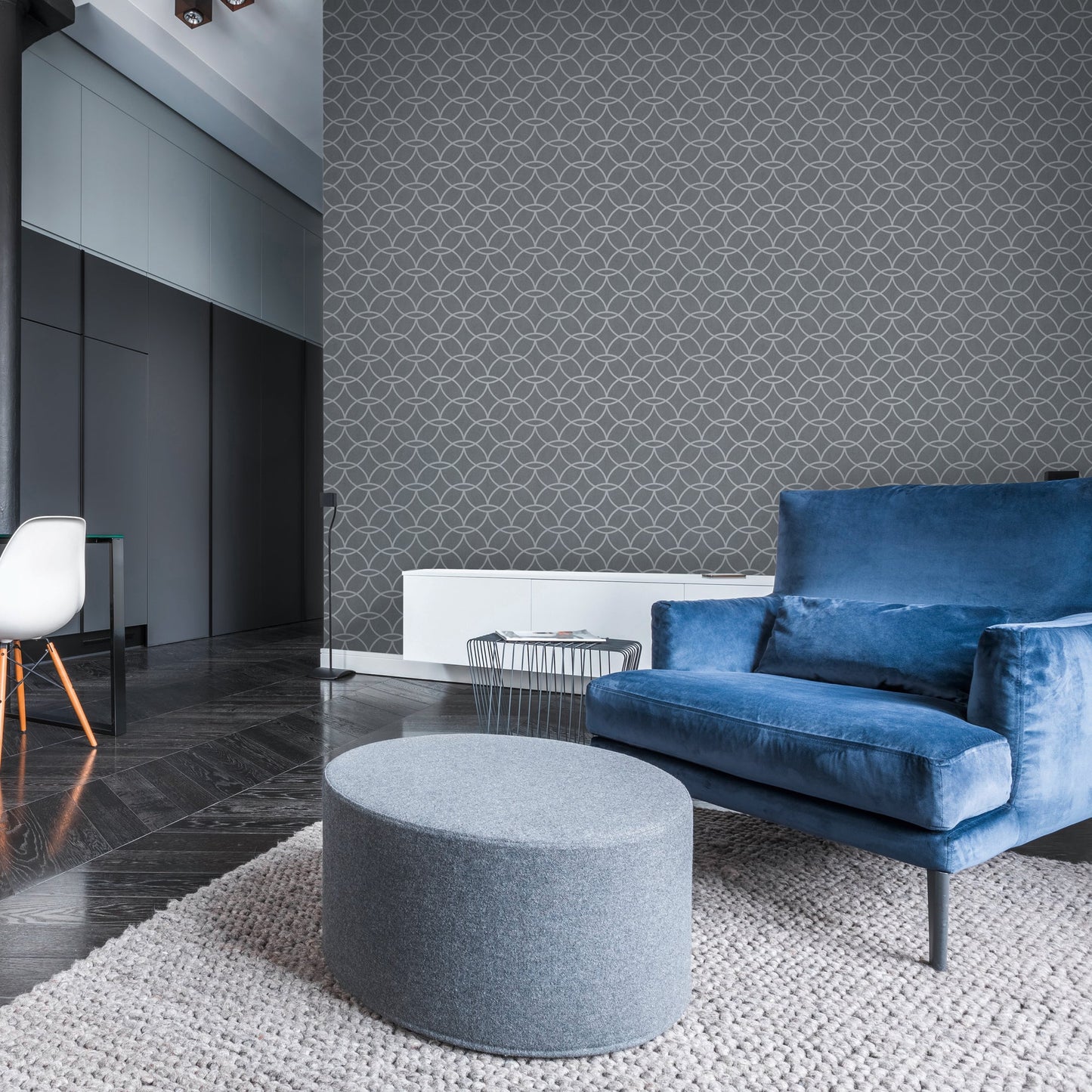 Architects Paper VILLA Geometrische Vliestapete Grau Silber 10,05 m x 0,53 m
